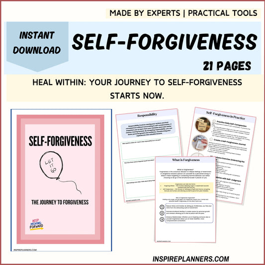 Self-Forgiveness Worksheets