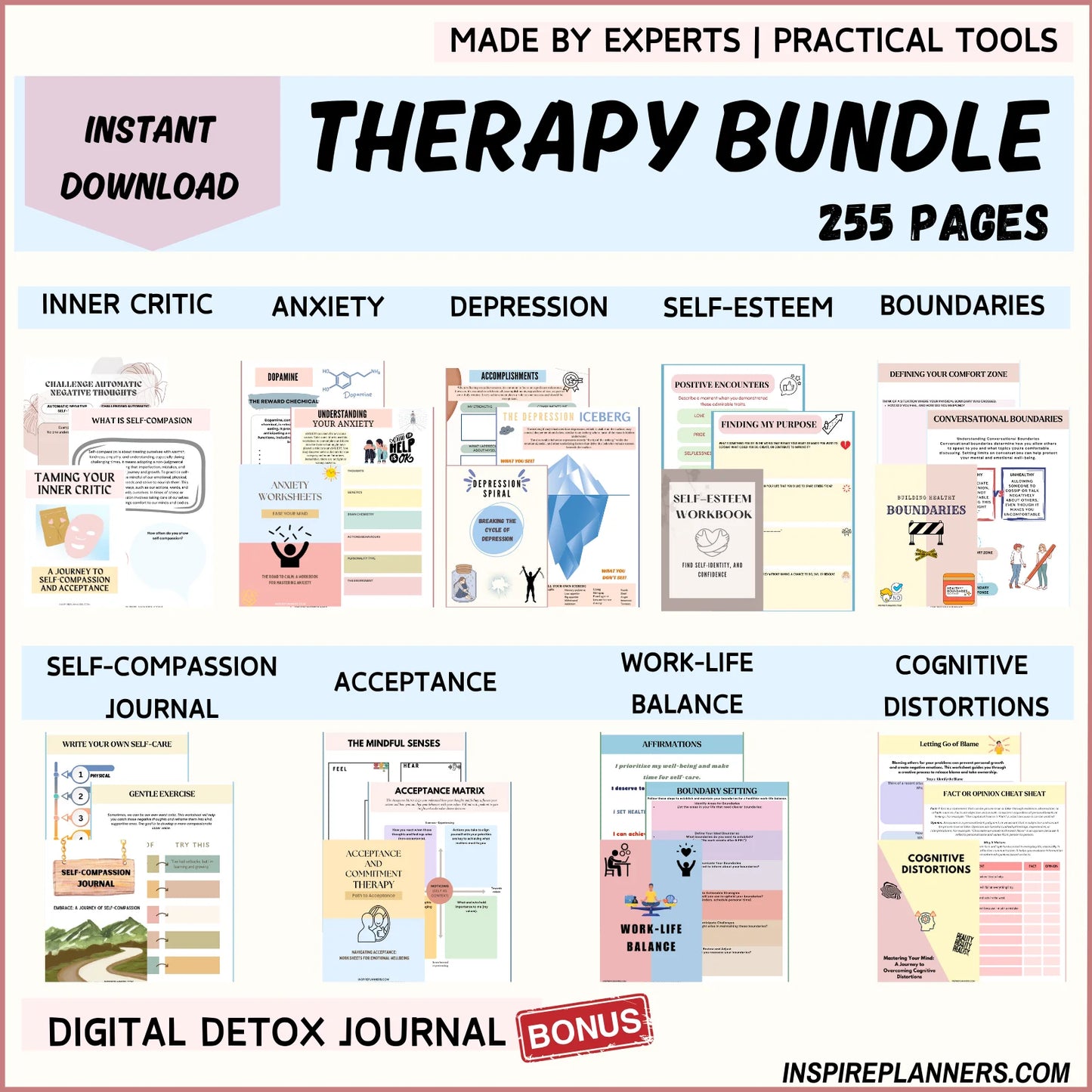 Therapy Bundle: Your Path to Mental Wellness Starts Here - English