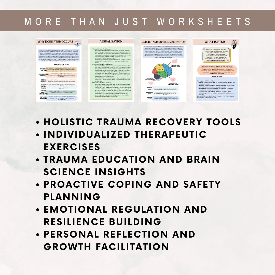 Trauma Worksheets: Tools for Recovery and Empowerment - English