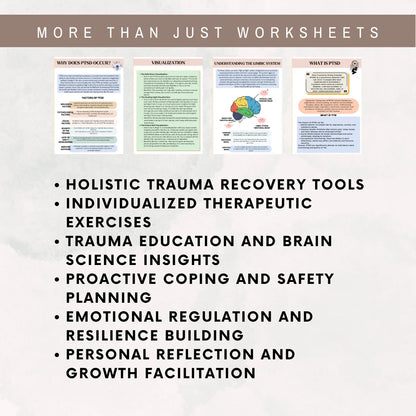 Trauma Worksheets: Tools for Recovery and Empowerment - English