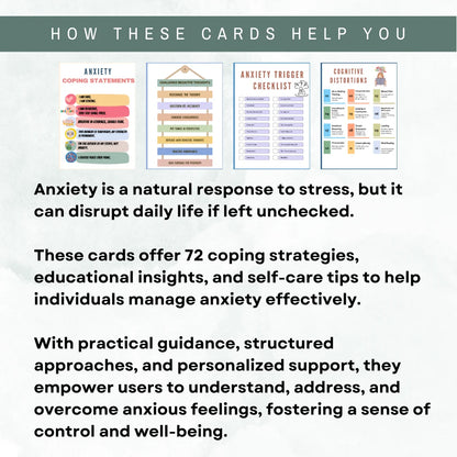 Anxiety coping skills flashcards - English